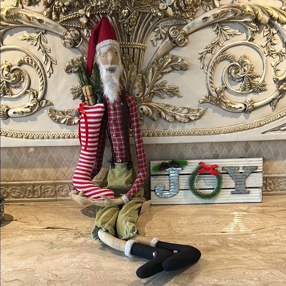 NWT Joe Spencer Sleepy Time Santa Collectible Art Doll